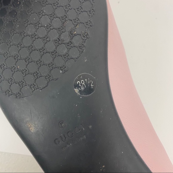 Gucci Baby Pink Chain Logo Ballet Flats 38.5 - Picture 8 of 10